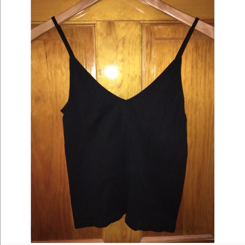 Express V-Neck Ribbed Tank Top